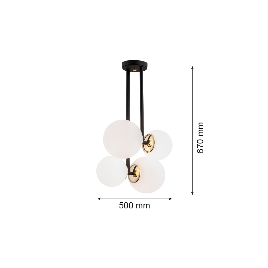 Argon 1739 - Lestenec na drogu MORITZ 4xE27/15W/230V