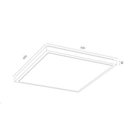 Argon 1816 - Stropna svetilka CARLSON 4xE27/15W/230V 60x60 cm zlata