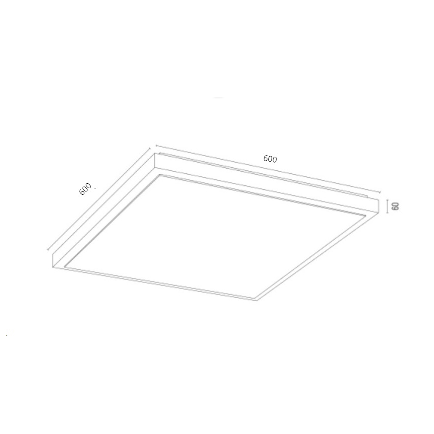 Argon 1816 - Stropna svetilka CARLSON 4xE27/15W/230V 60x60 cm zlata