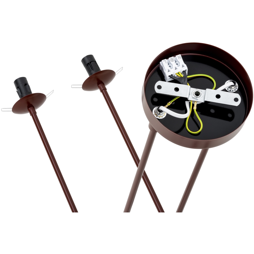 Argon 1842 - Lestenec na drogu ABSOS 4xE14/7W/230V alabaster rjava