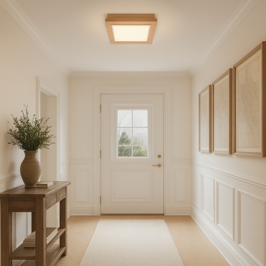 Argon 1866 - Stropna svetilka TABOR 4xE27/15W/230V 42x42 cm bež