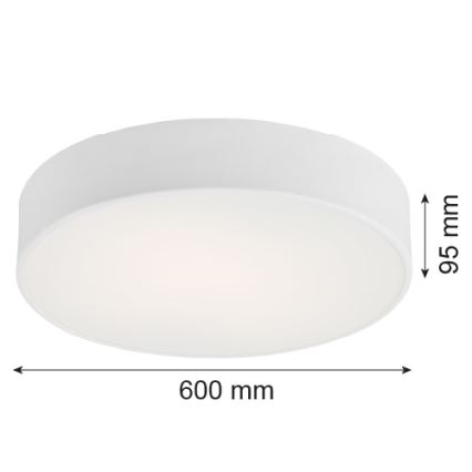 Argon 2082 - Stropna svetilka DARLING 5xE27/15W/230V pr. 60 cm bela