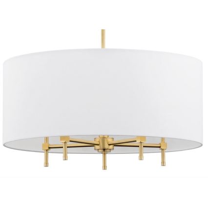 Argon 2132 - Lestenec na vrvici ABBANO 5xE14/7W/230V medenina/belo