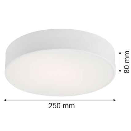 Argon 3082 - Stropna svetilka DARLING 2xE27/15W/230V pr. 25 cm bela