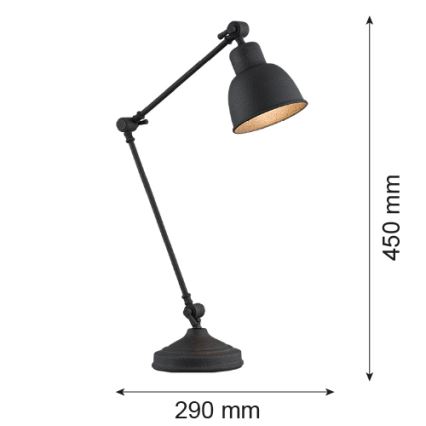 Argon 3197 - Namizna svetilka EUFRAT 1xE27/15W/230V