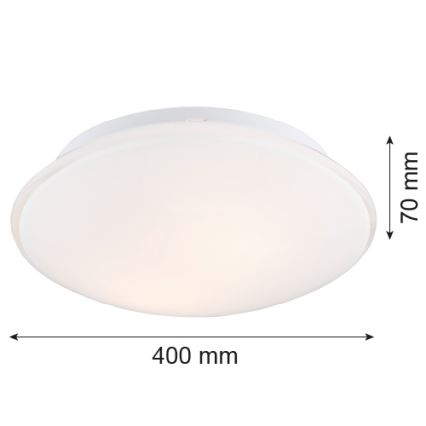Argon 3224 - Stropna luč GIN 3xE27/15W/230V bela