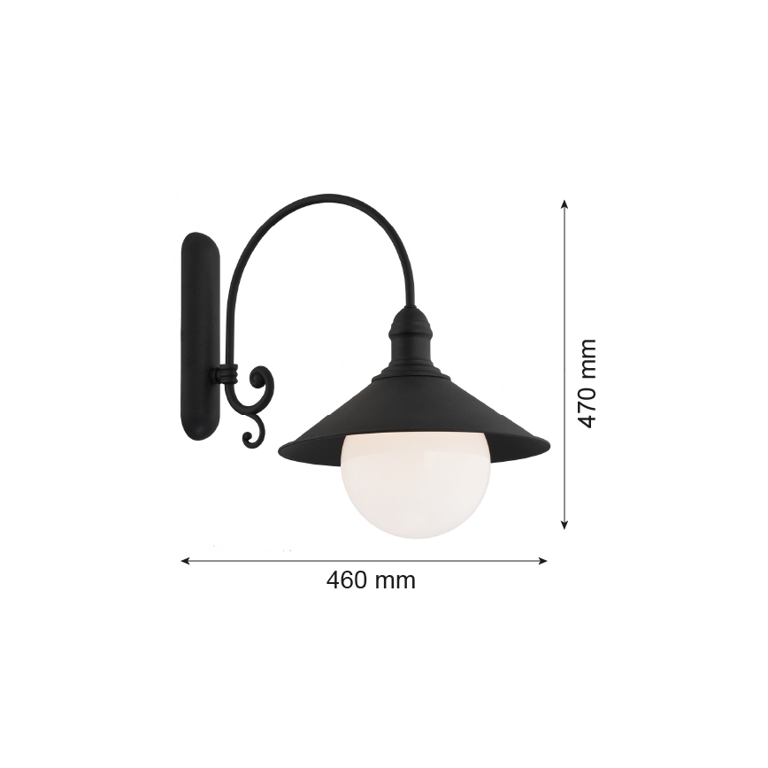 Argon 3286 - Stenska svetilka ERBA BIS 1xE27/60W/230V