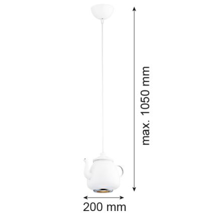 Argon 3650 - Obesna svetilka JAMAJKA 1xGU10/50W/230V