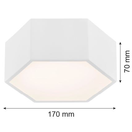 Argon 3828 - LED stropna svetilka ARIZONA LED/9W/230V bela