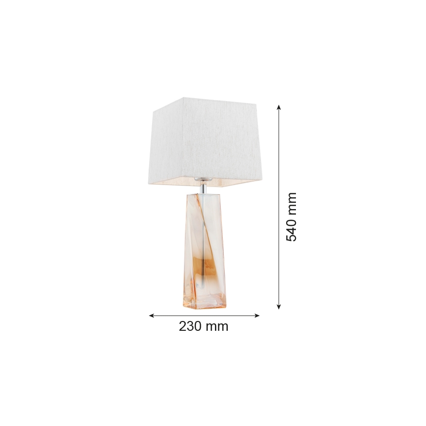 Argon 3840 - Namizna svetilka LILLE 1xE27/15W/230V bela