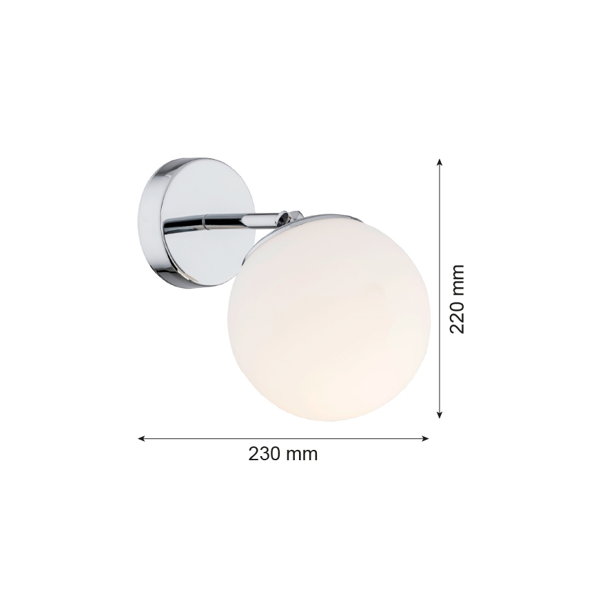 Argon 3988 - Stenska svetilka SATELITE 1xE27/15W/230V sijajni krom