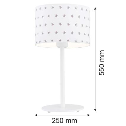 Argon 4125 - Namizna svetilka MAGIC 1xE27/15W/230V bela