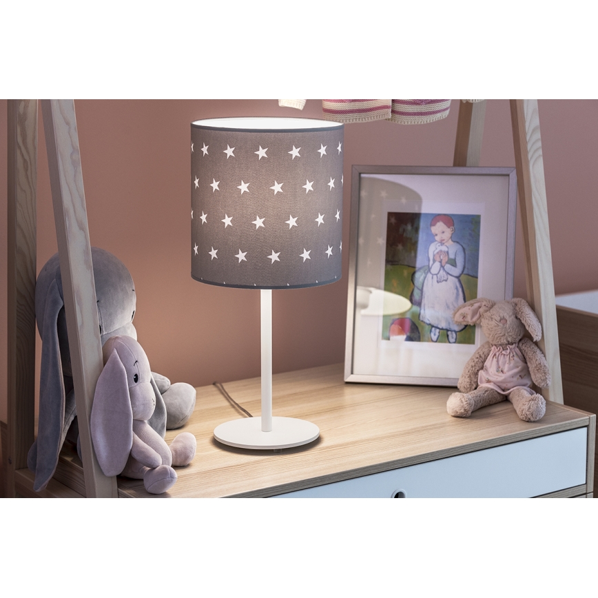 Argon 4126 - Namizna svetilka MAGIC 1xE27/15W/230V siv/bela
