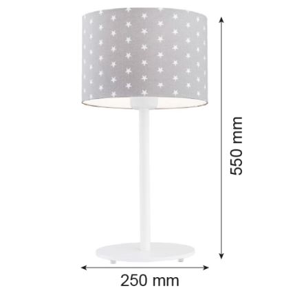 Argon 4126 - Namizna svetilka MAGIC 1xE27/15W/230V siv/bela
