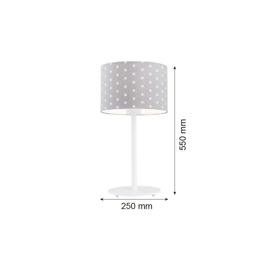 Argon 4126 - Namizna svetilka MAGIC 1xE27/15W/230V siv/bela