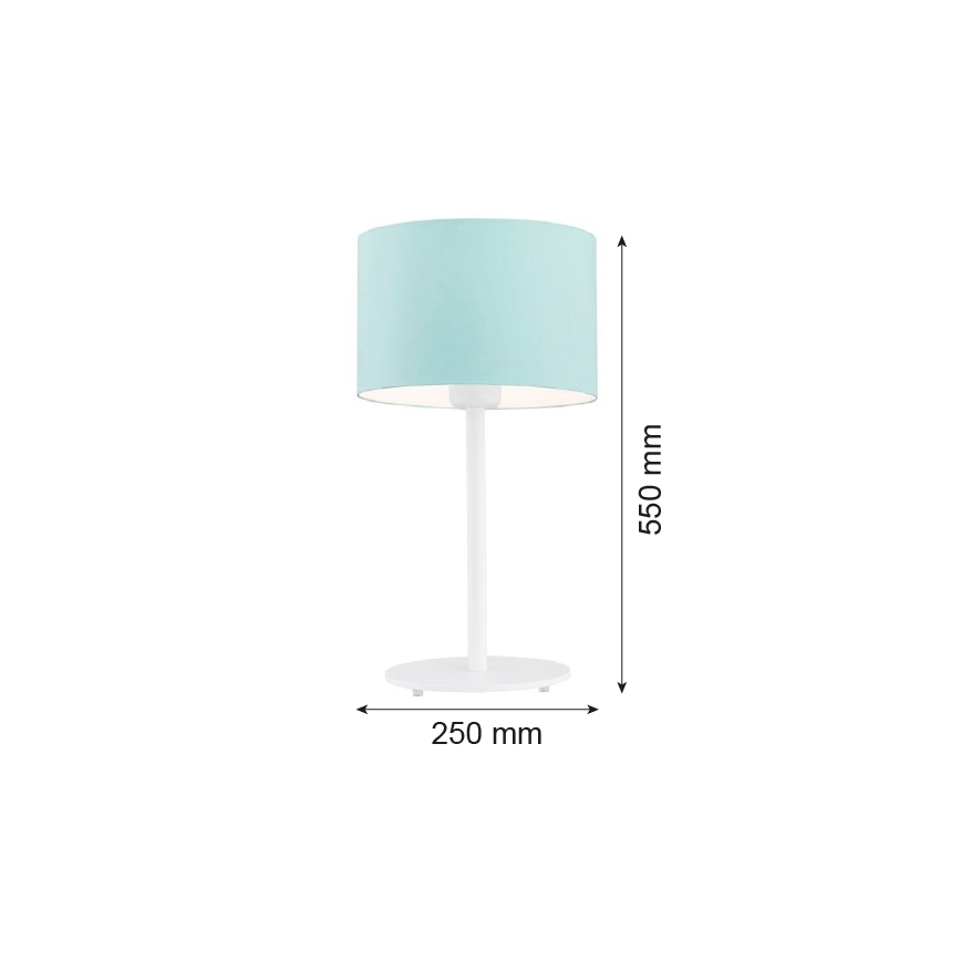 Argon 4127 - Namizna svetilka MAGIC 1xE27/15W/230V turkizna/bela