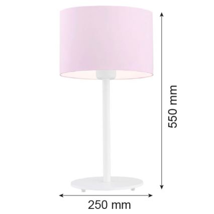 Argon 4128 - Namizna svetilka MAGIC 1xE27/15W/230V roza/bela