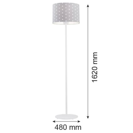 Argon 4130 - Talna svetilka MAGIC 1xE27/15W/230V siv/bela