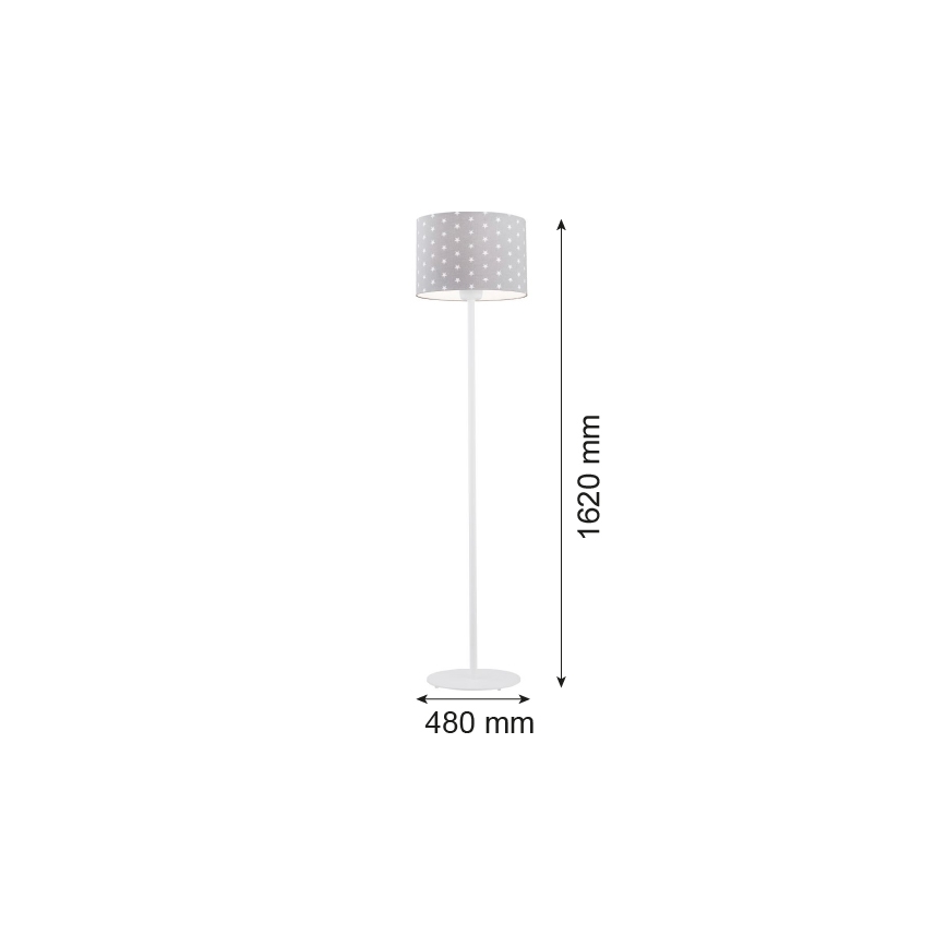Argon 4130 - Talna svetilka MAGIC 1xE27/15W/230V siv/bela