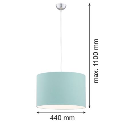 Argon 4135 - Lestenec na vrvici MAGIC 1xE27/15W/230V turkizna