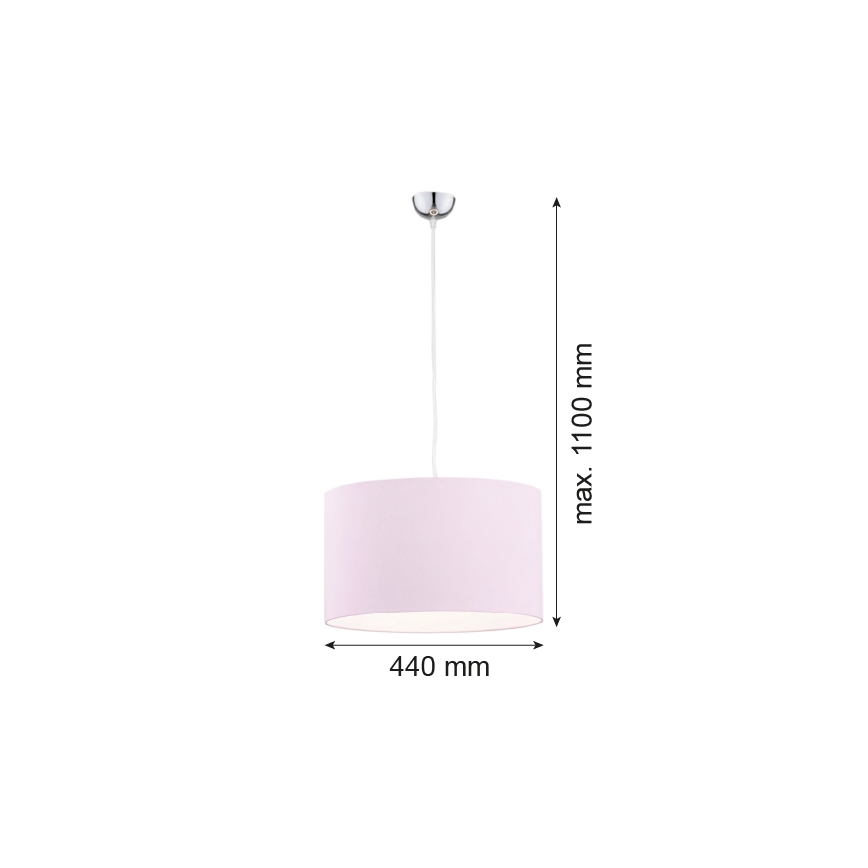 Argon 4136 - Lestenec na vrvici MAGIC 1xE27/15W/230V roza