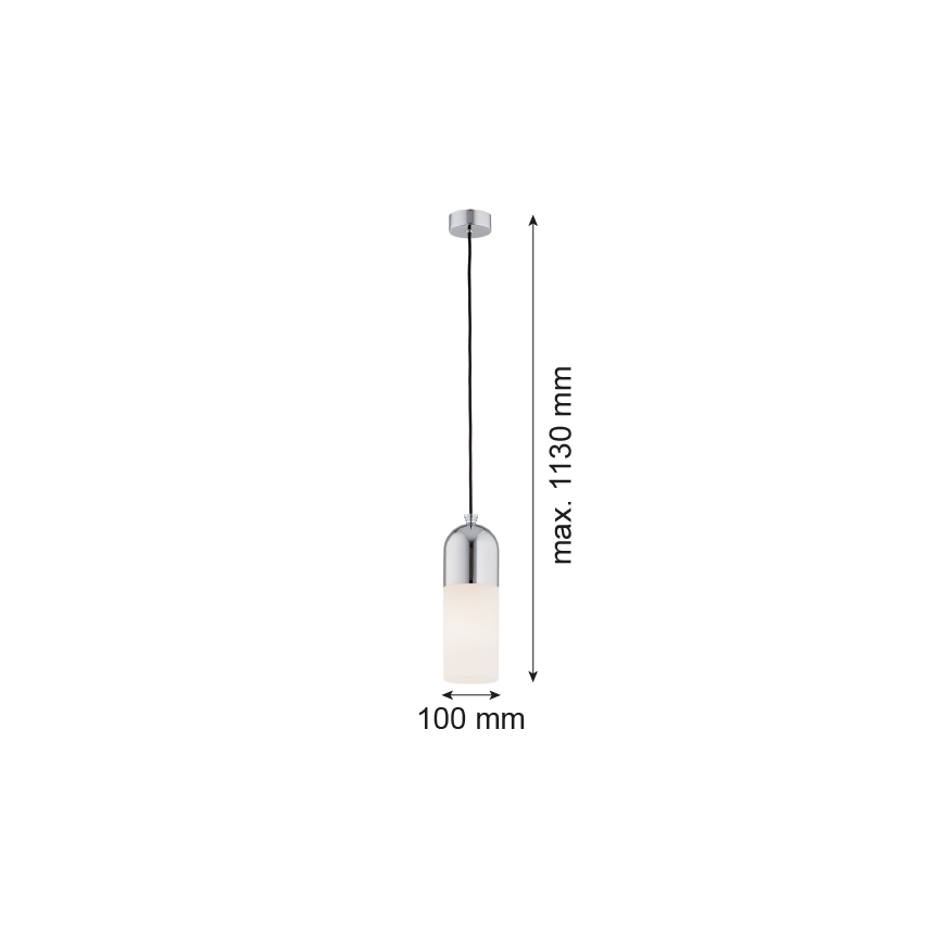 Argon 4211 - Lestenec na vrvici BURGOS 1xE27/15W/230V sijajni krom