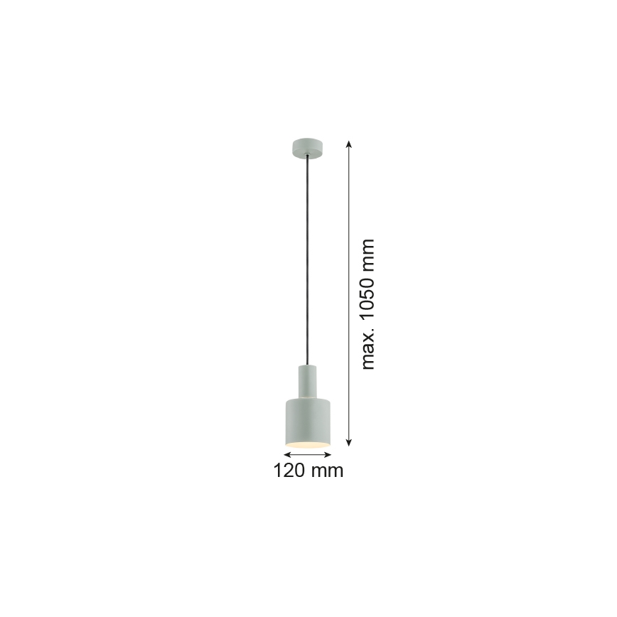 Argon 4217 - Lestenec na vrvici SINES 1xE27/15W/230V pr. 12 cm zelena