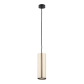 Argon 4246 - Lestenec na vrvici LINEA 1xE27/15W/230V medenina/črna