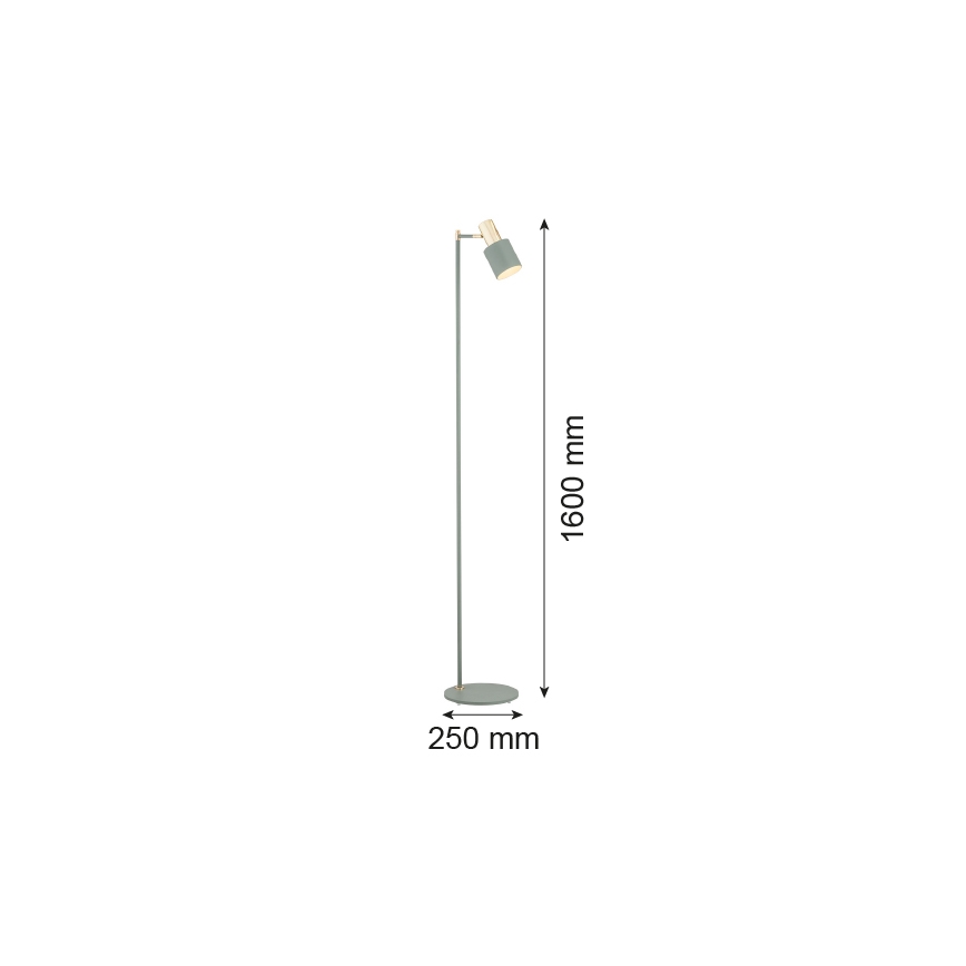 Argon 4271 - Talna svetilka DORIA 1xE27/15W/230V zelena/medenina