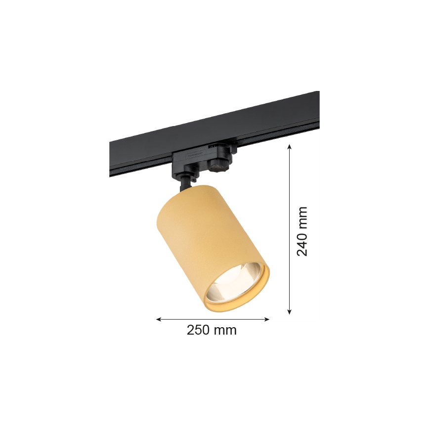 Argon 4304 - Reflektor za tračni sistem BERGEN 1xE27/15W/230V zlata