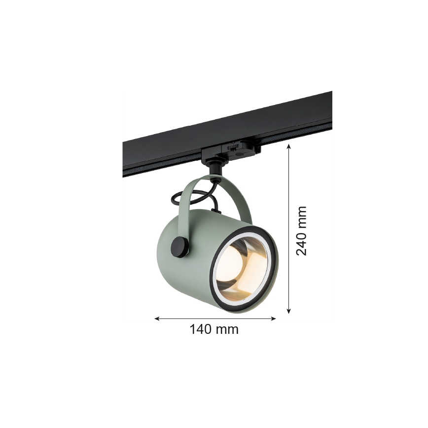 Argon 4310 - Reflektor za tračni sistem NET 1xE27/15W/230V zelena
