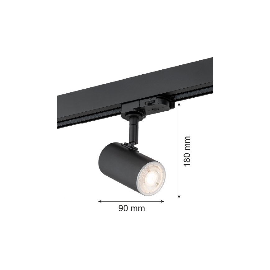 Argon 4329 - Reflektor za tračni sistem HORTA 1xGU10/5W/230V črna
