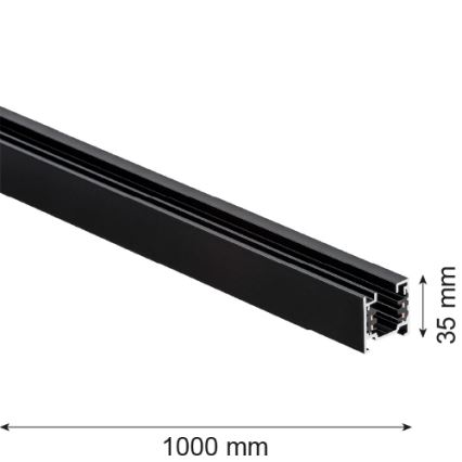 Argon 4370 - Tračni sistem 1 m črn