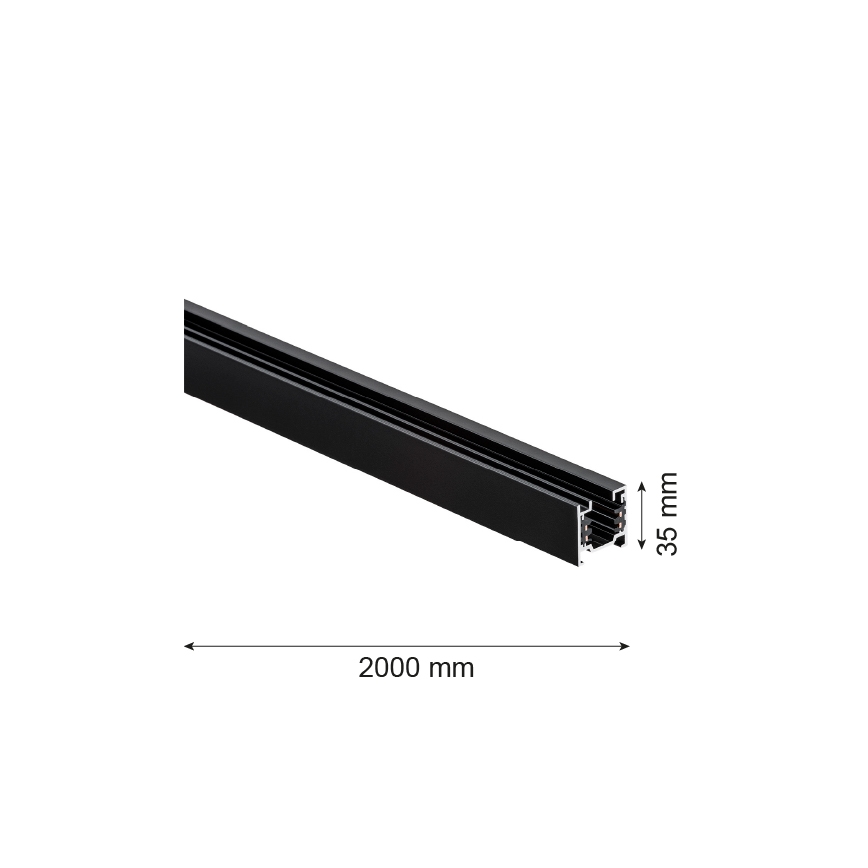 Argon 4380 - Tračni sistem 2 m črna