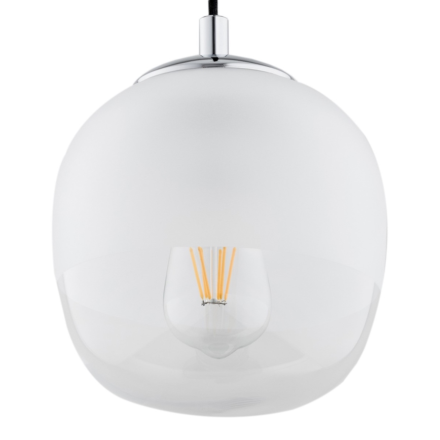 Argon 4676 - Lestenec na vrvici BALTIMORE 1xE27/15W/230V krom