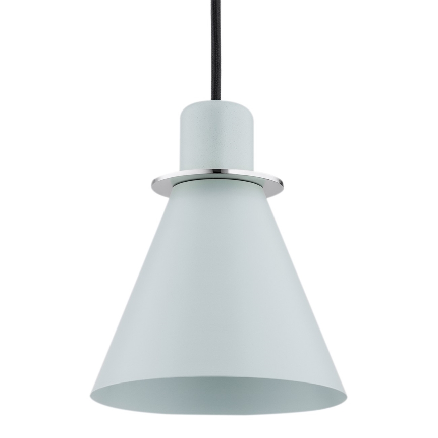 Argon 4683 - Lestenec na vrvici BEVERLY 1xE27/15W/230V modra/sijajni krom