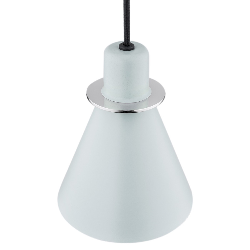 Argon 4683 - Lestenec na vrvici BEVERLY 1xE27/15W/230V modra/sijajni krom