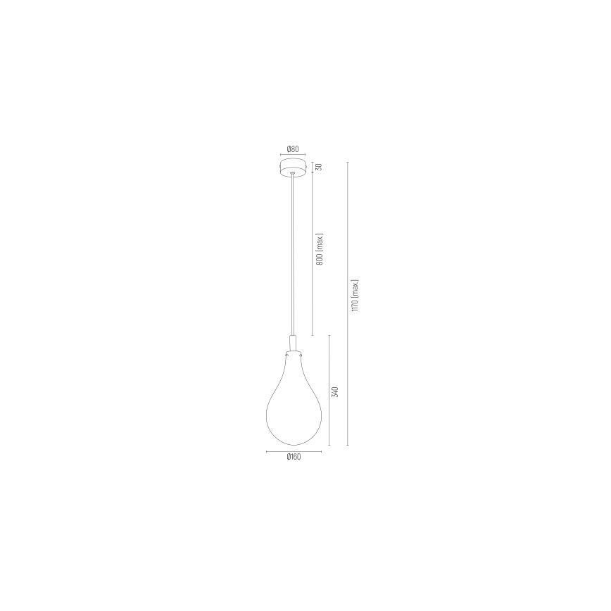 Argon 4716 - Lestenec na vrvici OAKLAND 1xG9/6W/230V