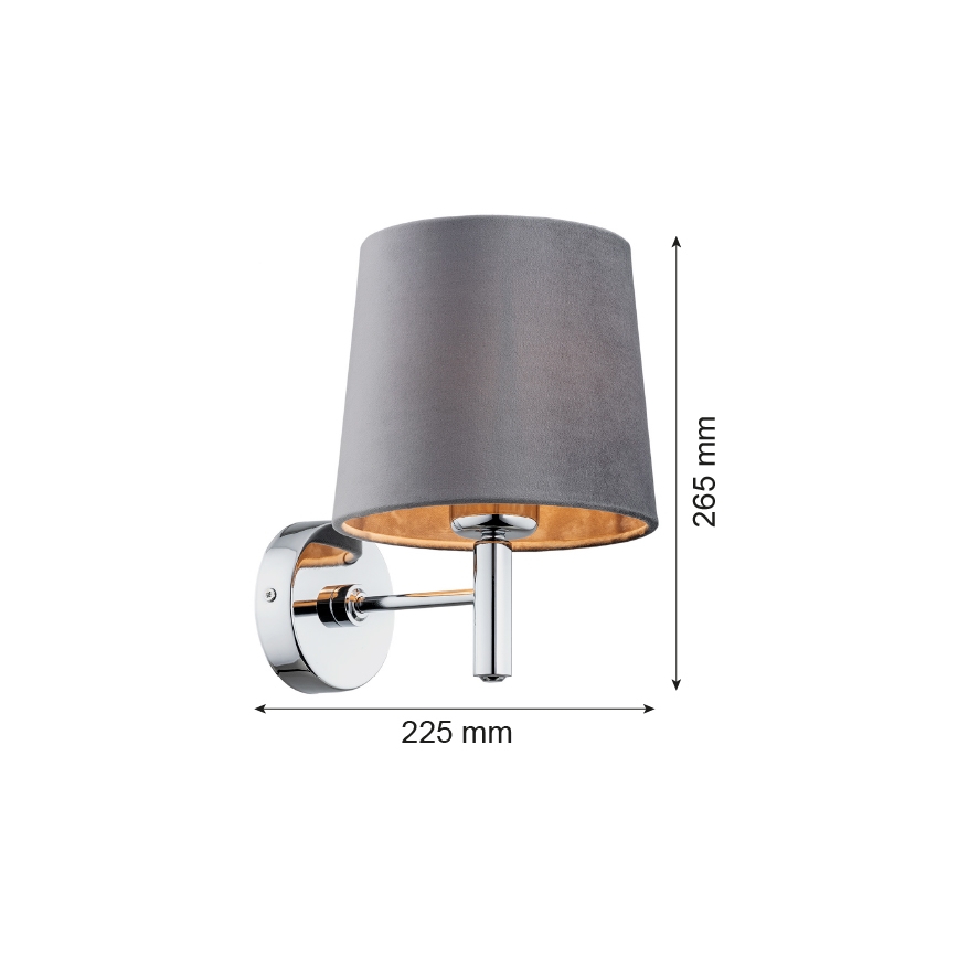 Argon 4725 - Stenska svetilka BOLZANO 1xE27/15W/230V