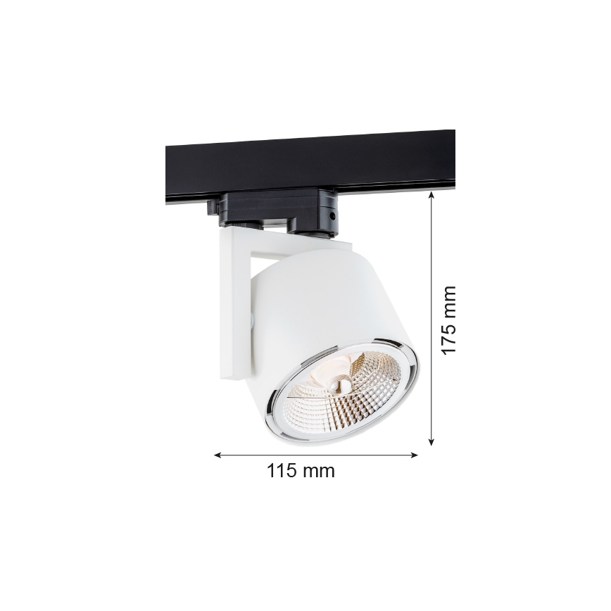 Argon 4750 - Reflektor ALTO 1xGU10-AR111/12W/230V bela