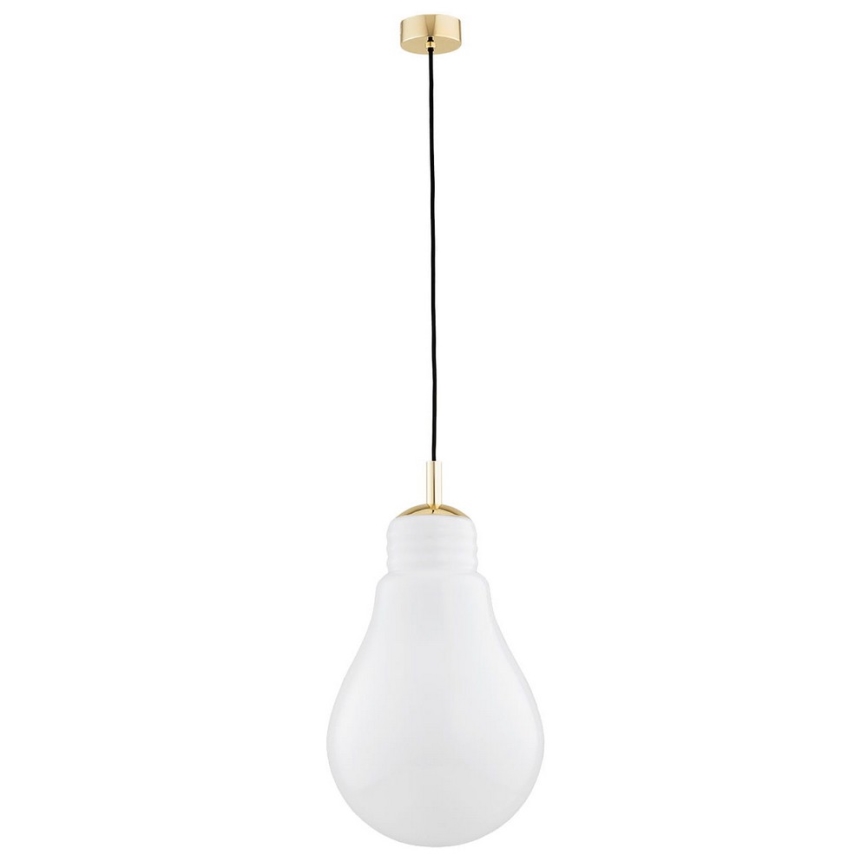 Argon 4879 - Lestenec na vrvici JESSE 1xE27/15W/230V zlata/bela
