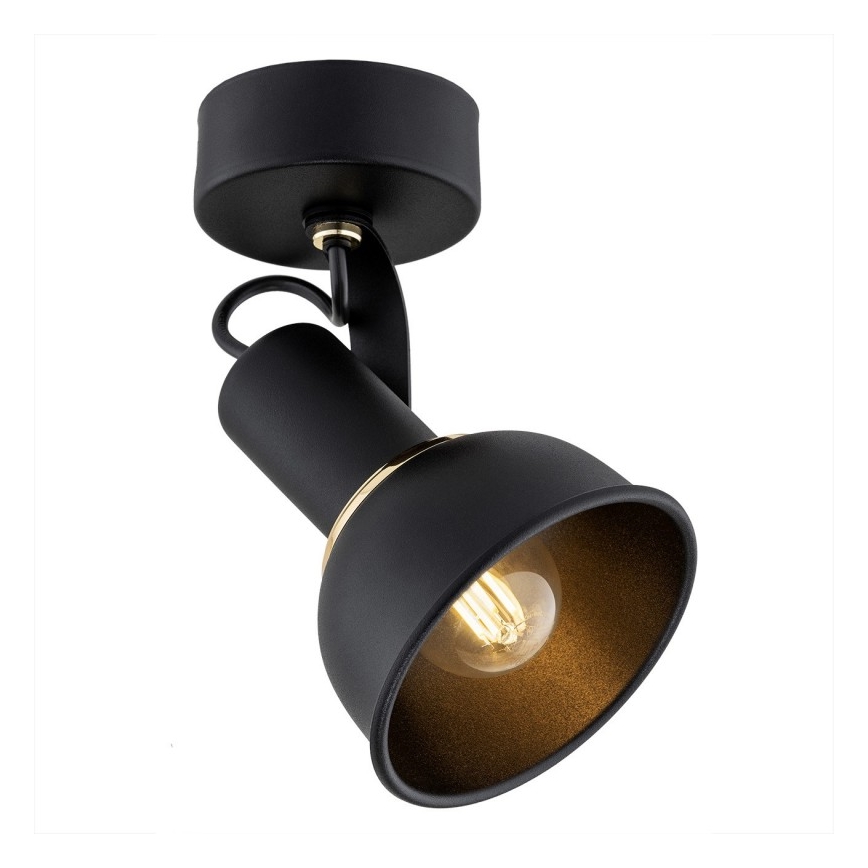 Argon 4900 - Reflektor TWIST 1xE14/7W/230V črna/zlato