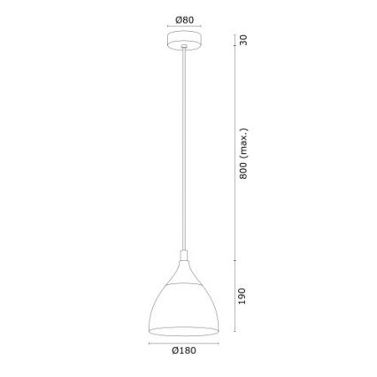 Argon 4905 - Lestenec na vrvici MURANO 1xE27/15W/230V črna/zlato