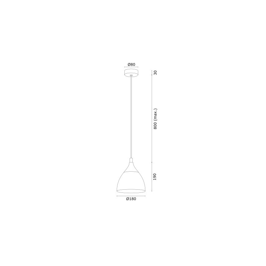 Argon 4905 - Lestenec na vrvici MURANO 1xE27/15W/230V črna/zlato