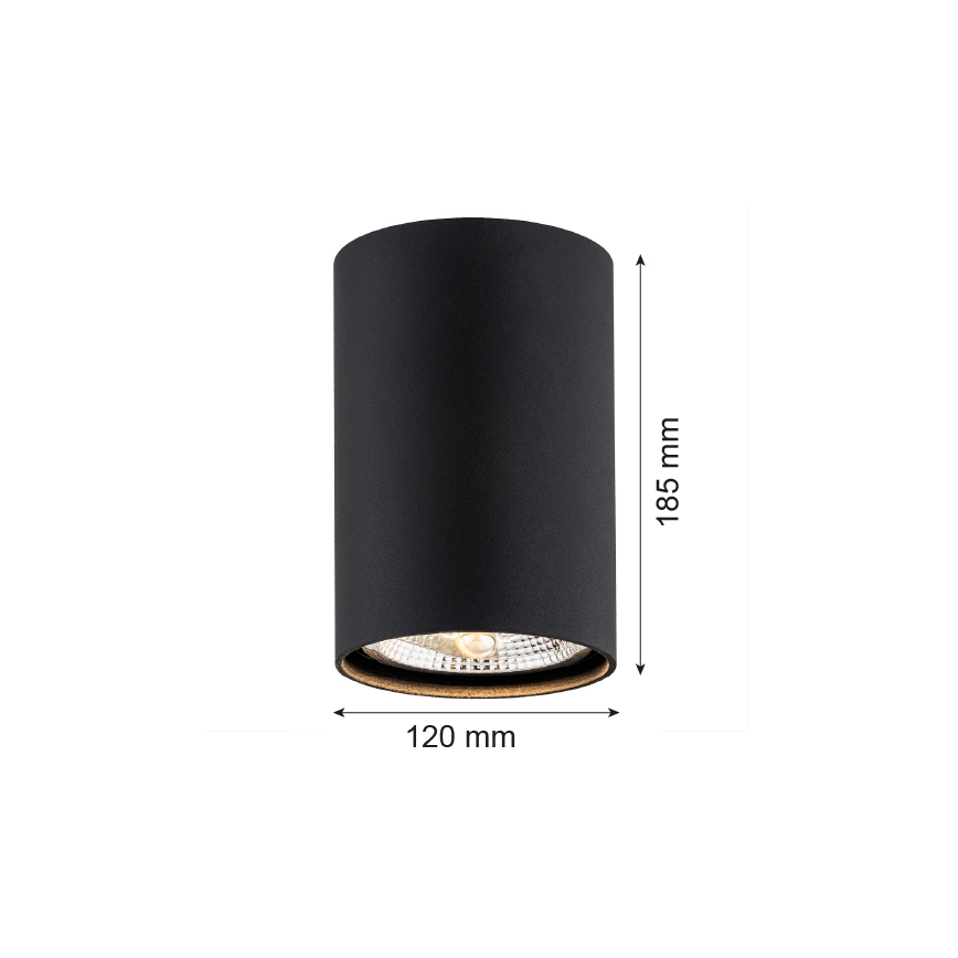 Argon 4909 - Reflektor TUBO AR111 1xGU10/15W/230V črna