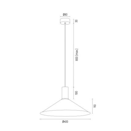 Argon 4911 - Lestenec na vrvici MINORI 1xE27/15W/230V bela/zlato