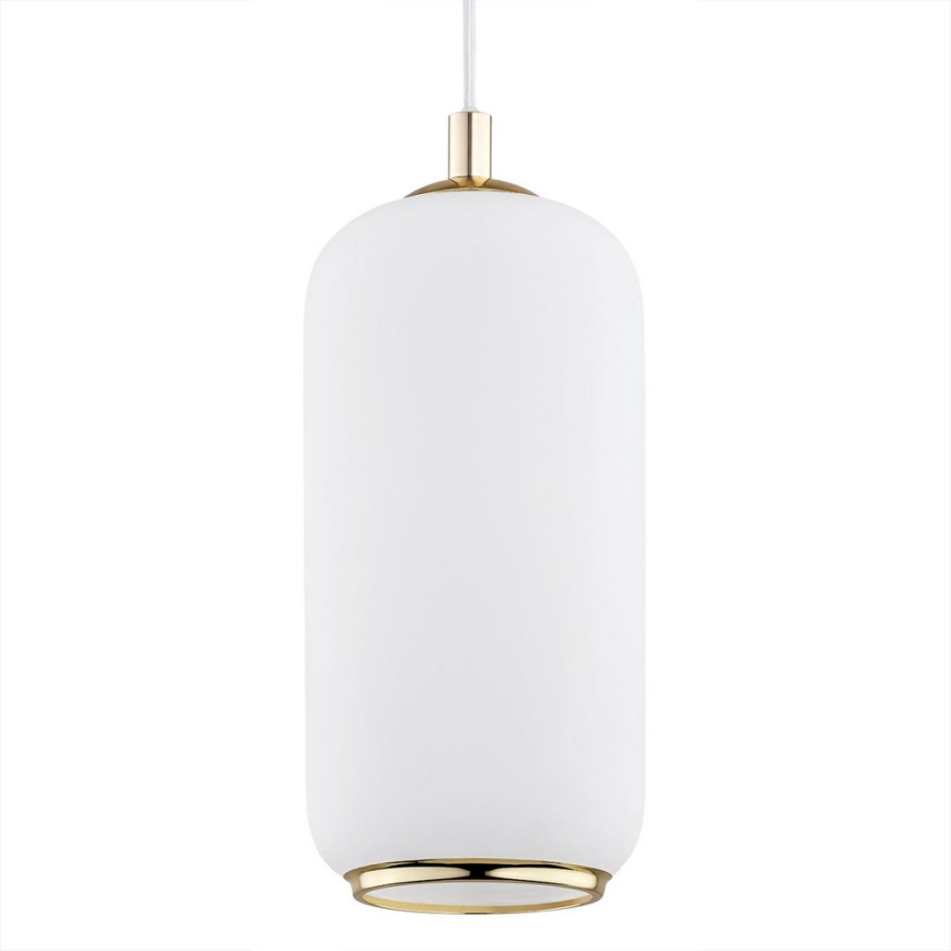 Argon 4993 - Lestenec na vrvici PALLADO 1xE27/15W/230V zlato/bela