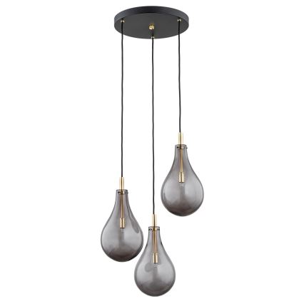 Argon 6105 - Lestenec na vrvici OAKLAND 3xG9/6W/230V črna