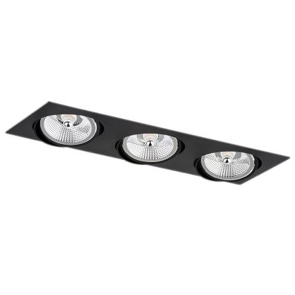 Argon 6116 BZ - Vgradna svetilka OLIMP 3xGU10-AR111/12W/230V črna