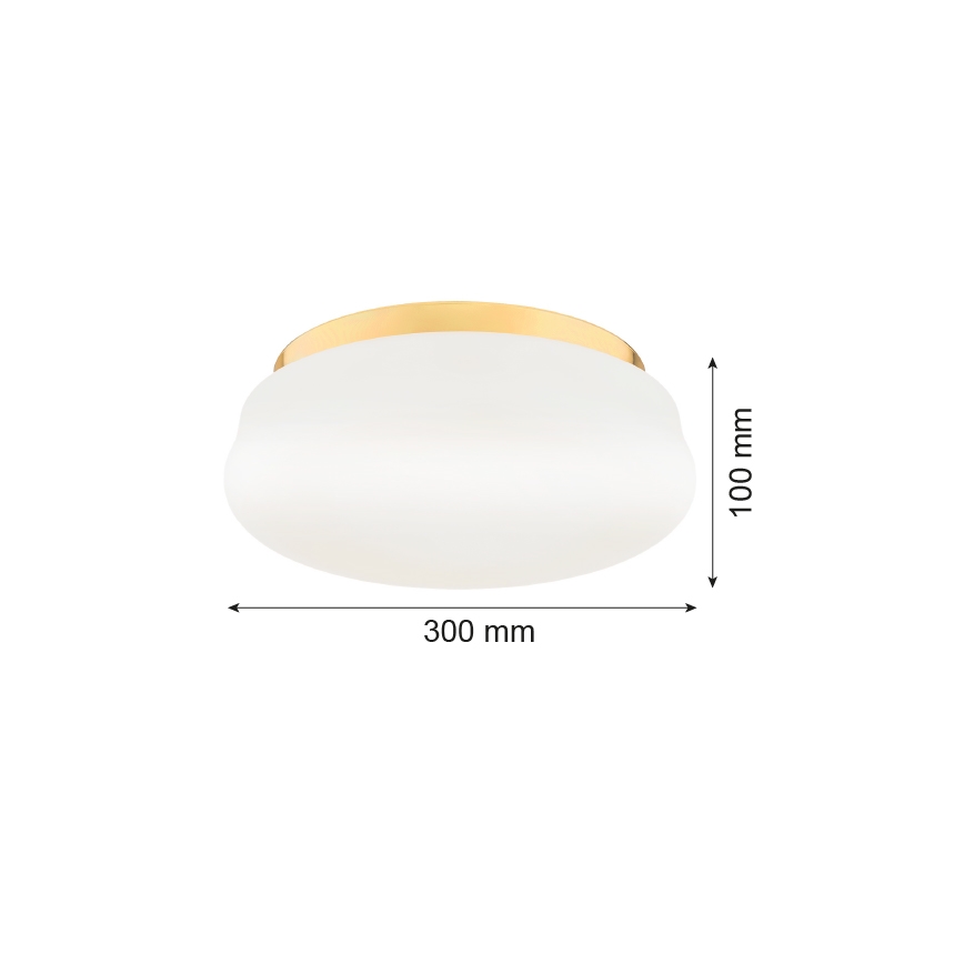 Argon 6142 - Stropna luč OMBRA 3xE27/15W/230V zlato/bela